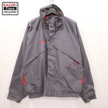 90s columbia コロンビア Whirlibird ウィリバード ナイロン ジャケット 古着 ★ 表記XLサイズ ビックサイズ グレー 2109ss