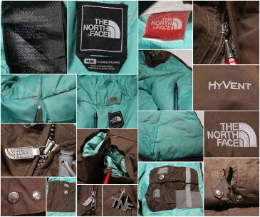 古着 ノースフェイス HYVENT レディース グースダウン コート ★ 表記Mサイズ ブラウン 2109ss