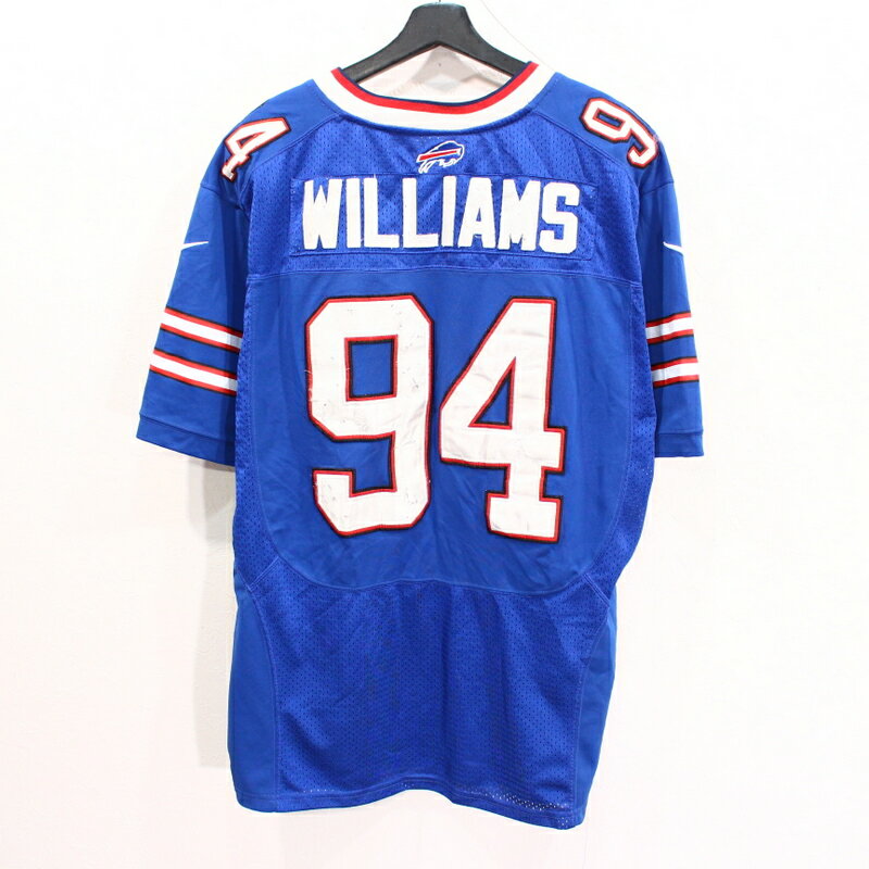 古着 NFL バッファロー・ビルズ オーセンティック ゲームジャージ ユニフォーム #94 WILLIAMS NIKE製 ★ 表記44サイズ ビックサイズ 大きいサイズ ブルー