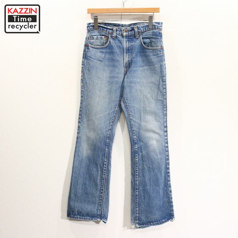 80s Levi's 517 デニム フレア パンツ ビンテージ クロカン 古着 ★ W30 Sサイズ相当 ブルー インディゴ