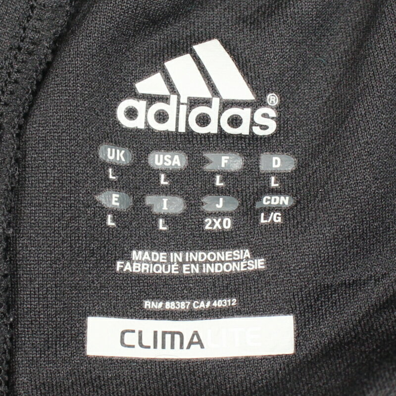 古着 アディダス adidas クラマライト 3本ライン ジャージ ショート イージーパンツ ★ 表記Lサイズ ブラック ブルー ぽっきり