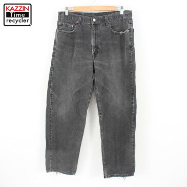 90s リーバイス 550 リラックスフィット デニム パンツ 古着 ★ W35 Lサイズ相当 ブラック