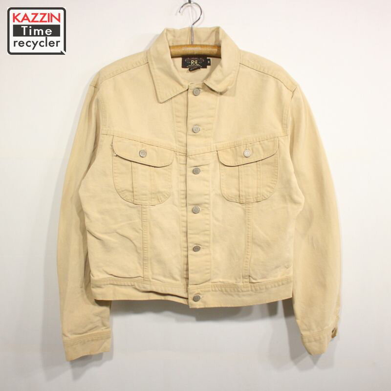 90s USA製 ラルフローレン RRK 101-Jタイプ ダックジャケット 古着 ★ 表記Mサイズ ベージュ