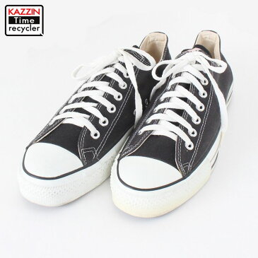 90s USA製 コンバース オールスター ALL STAR ローカット スニーカー 古着 ★ 表記9ハーフ 27.5cm ブラック