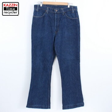 80s リーバイス Levi's 646 フレア デニムパンツ 古着 ★ 表記W36×L32 Lサイズ相当 ネイビー
