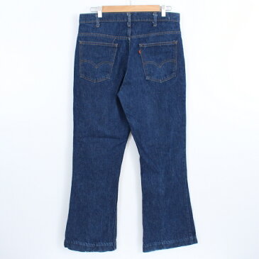 80s リーバイス Levi's 646 フレア デニムパンツ 古着 ★ 表記W36×L32 Lサイズ相当 ネイビー