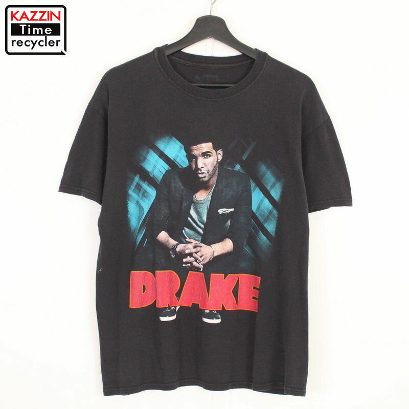 P10倍! 00s ドレイク DrakeHanes 半袖 バンドTシャツ 古着 ★ 表記Mサイズ ブラック