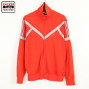 70s ヴィンテージ アディダス adidas フルジップ トラックジャケット 古着 ★ 表記Lサイズ レッド グレー