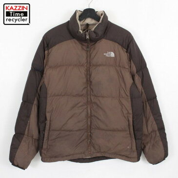 00s ノースフェイス THENORTHFACE ダウンジャケット 古着 ★ 表記Mサイズ ブラウン