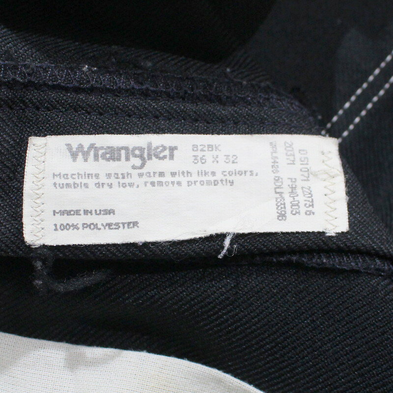 90s USA製 ラングラー Wrangler ランチャー フレアパンツ 古着 ★ メンズ Lサイズ相当 ブラック