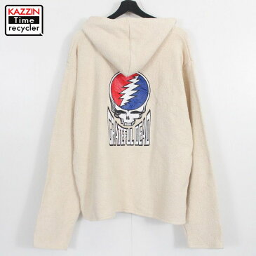 00s グレイトフルデッド Grateful Dead メキシカンパーカー 古着 ★ 表記Lサイズ ビッグサイズ オーバーサイズ アイボリー