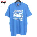 90s USA製 Fruit of the Loom ALTMAN プリント 半袖Tシャツ 古着 ★ 表記Lサイズ ブルー