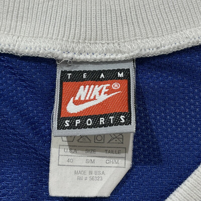 90s USA製 ナイキ NIKE DUKE ゲームジャージ ユニフォーム 古着 ★ メンズ M~Lサイズ相当 ブルー