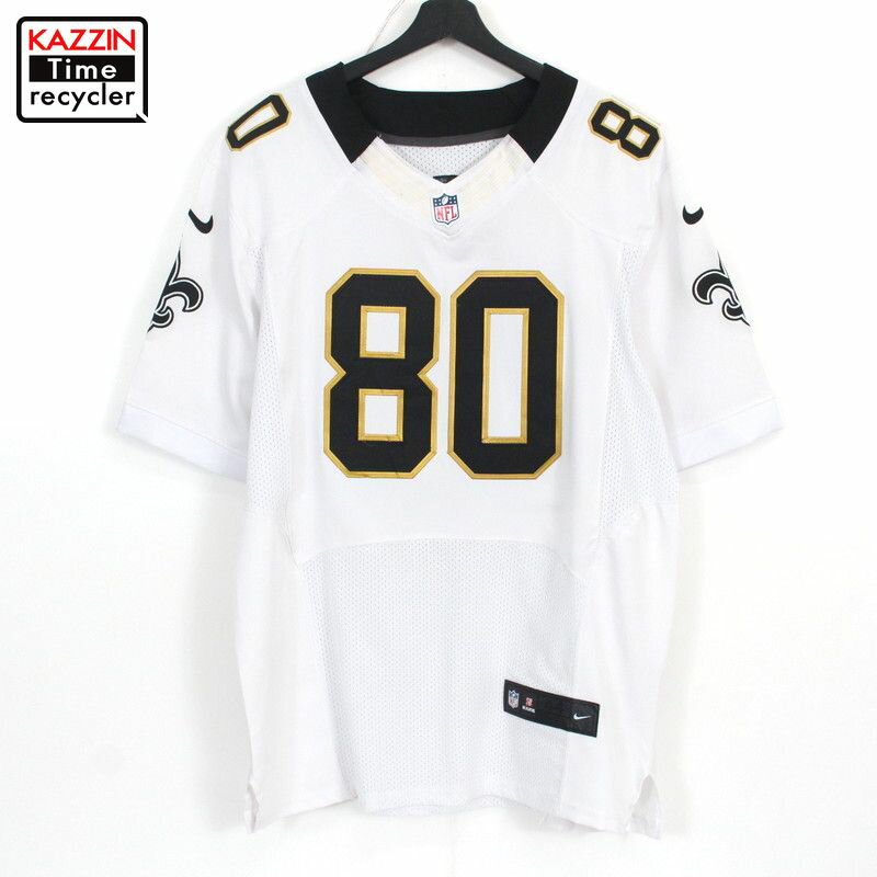 00s NFL ナイキ NIKE ニューオーリンズ・セインツ ゲームジャージ ユニフォーム アメフト 古着 ★ メンズ XLサイズ相当 ビッグサイズ オーバーサイズ ホワイト