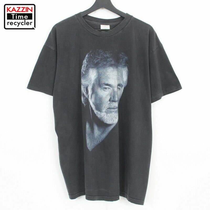 90s USA製 Kenny Chesney ケニー・チェズニー カントリー バンドTシャツ 古着 ★ 表記XLサイズ ビッグサイズ オーバーサイズ ブラック