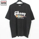 00s GILDAN ギブソン Gibson レスポール 半袖Tシャツ 古着 ★ 表記XLサイズ ビッグサイズ オーバーサイズ ブラック