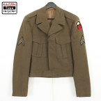 40s ヴィンテージ U.S.ARMY アイク ミリタリー ジャケット 古着 ★ メンズ Mサイズ相当 カーキ