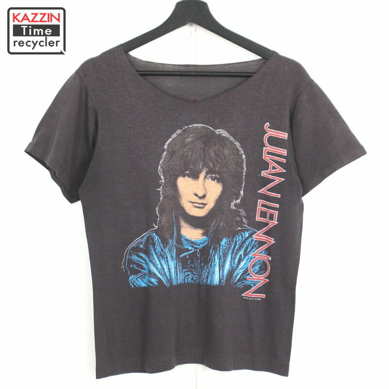 P10倍! 80s ジュリアン・レノン JULIAN LENNON バンドTシャツ 古着 ★ メンズ XS~Sサイズ相当 ブラック