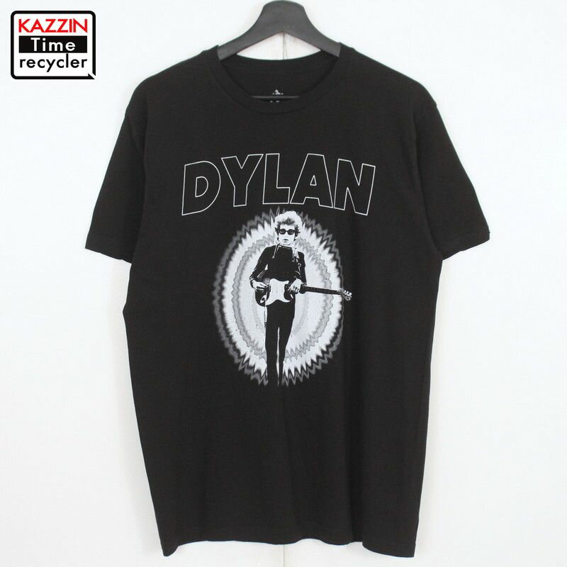 00s ボブディラン Bob Dylan バンドTシャツ 古着 ★ メンズ 表記Lサイズ ブラック