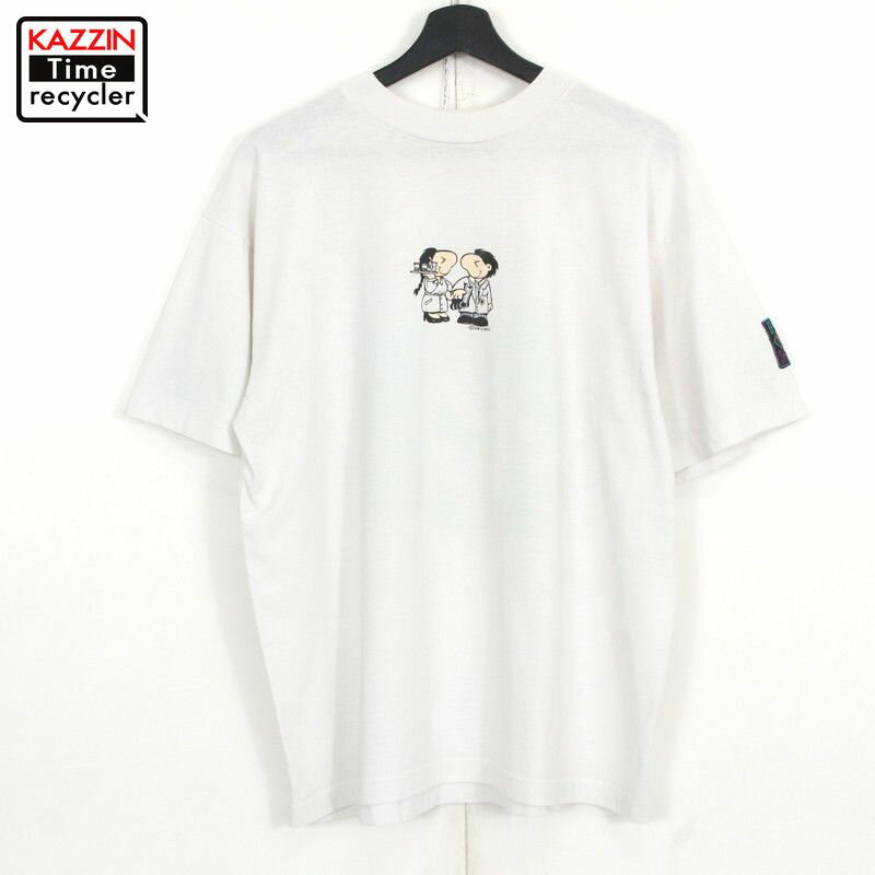 P5倍! 80s 半袖Tシャツ 古着 ★ メンズ 表記XLサイズ ホワイト