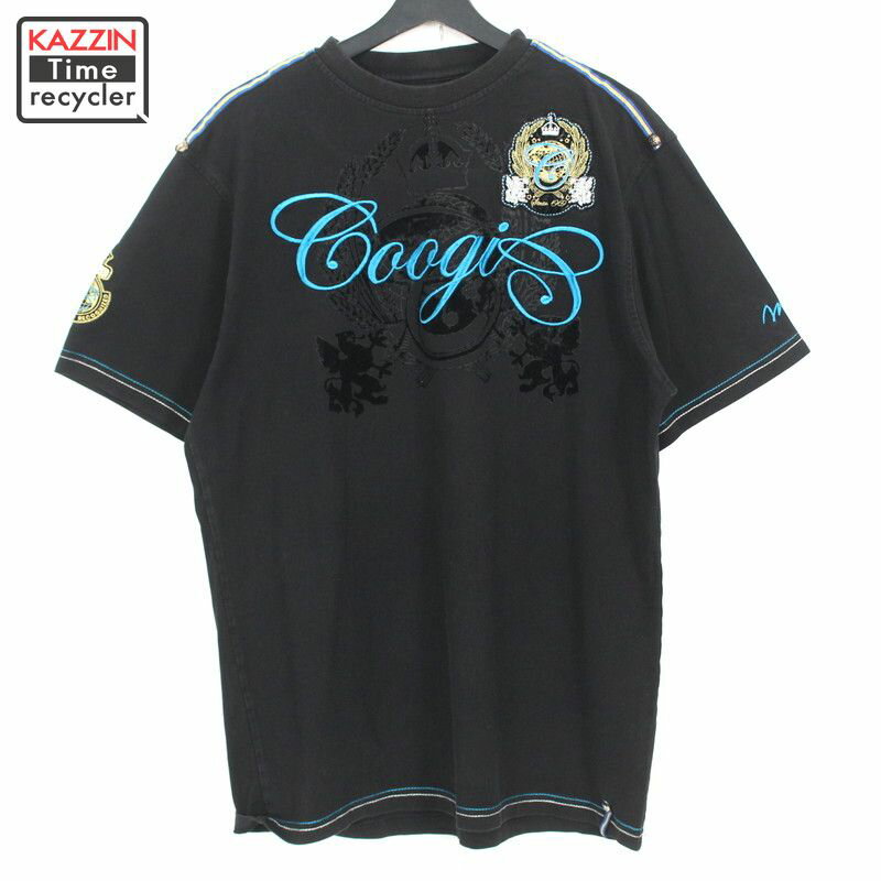 00s クージー COOGI 半袖Tシャツ 古着 ★ メンズ 表記Lサイズ ブラック