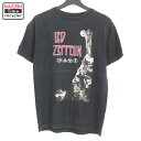 楽天Vintage古着屋 KAZZINTimerecycler00s レッドツェッペリン Led Zeppelin バンドTシャツ 古着 ★ メンズ Sサイズ相当 ブラック