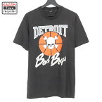 80s USA製 NBA デトロイト・ピストンズ SCREEN STARS BAD BOYS 半袖Tシャツ 古着 ★ メンズ 表記Lサイズ ブラック