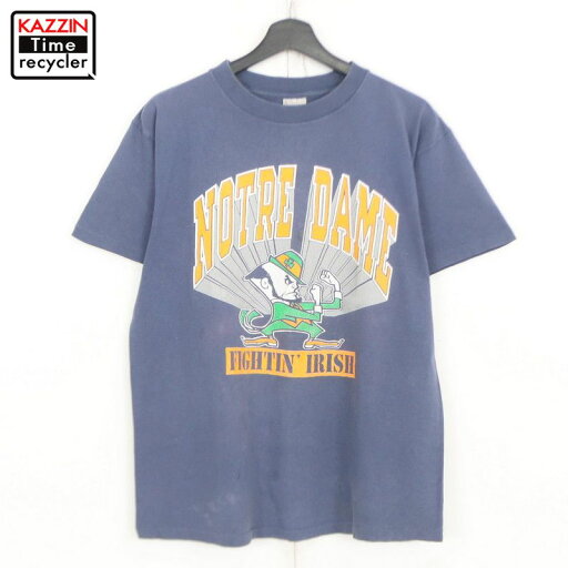 90s USA製 DELTA カレッジ 半袖Tシャツ 古着 ★ メンズ 表記Lサイズ ネイビー 90s USA製 DELTA カレッジ 半袖Tシャツ 古着 ★ メンズ 表記Lサイズ ネイビー