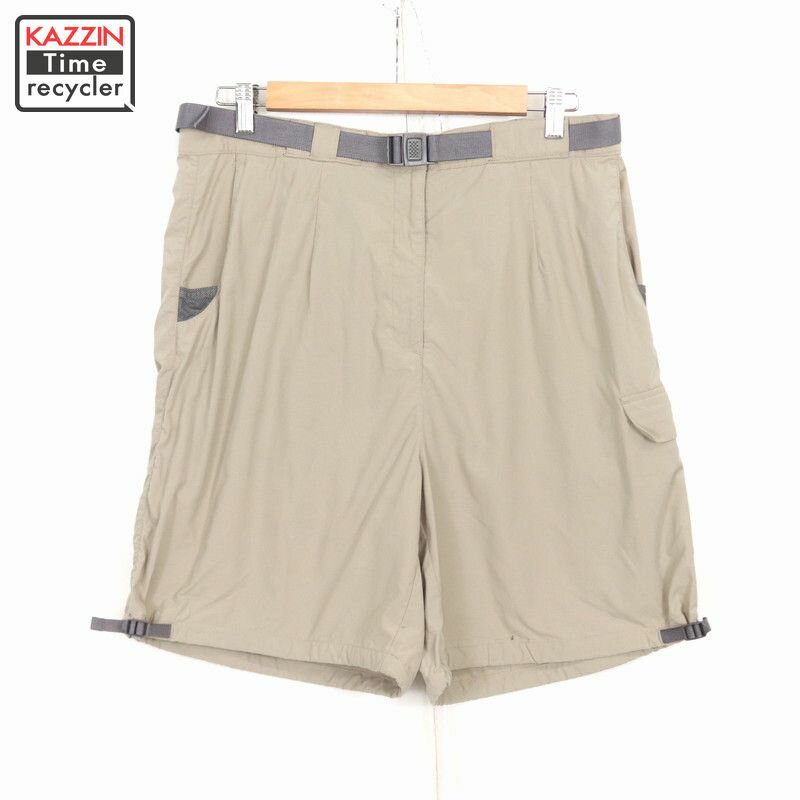 00s ナイロン ショートパンツ 古着 ★ レディース 表記Lサイズ ベージュ
