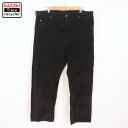 P5倍! 00s リーバイス Levi's 619 コーデュロイ パンツ 古着 ★ メンズ XL~サイズ相当 ビッグサイズ オーバーサイズ ブラック(4)
