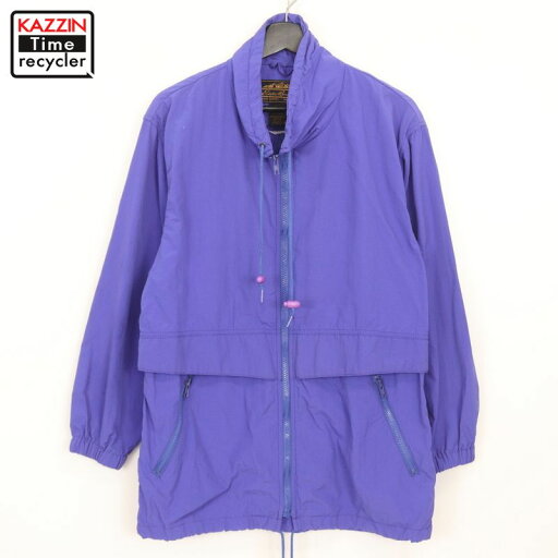 80s エディー・バウアー Eddie Bauer 無地 ナイロンジャケット 古着 ★ レディース 表記Sサイズ パープル 80s エディー・バウアー Eddie Bauer 無地 ナイロンジャケット 古着 ★ レディース 表記Sサイズ パープル