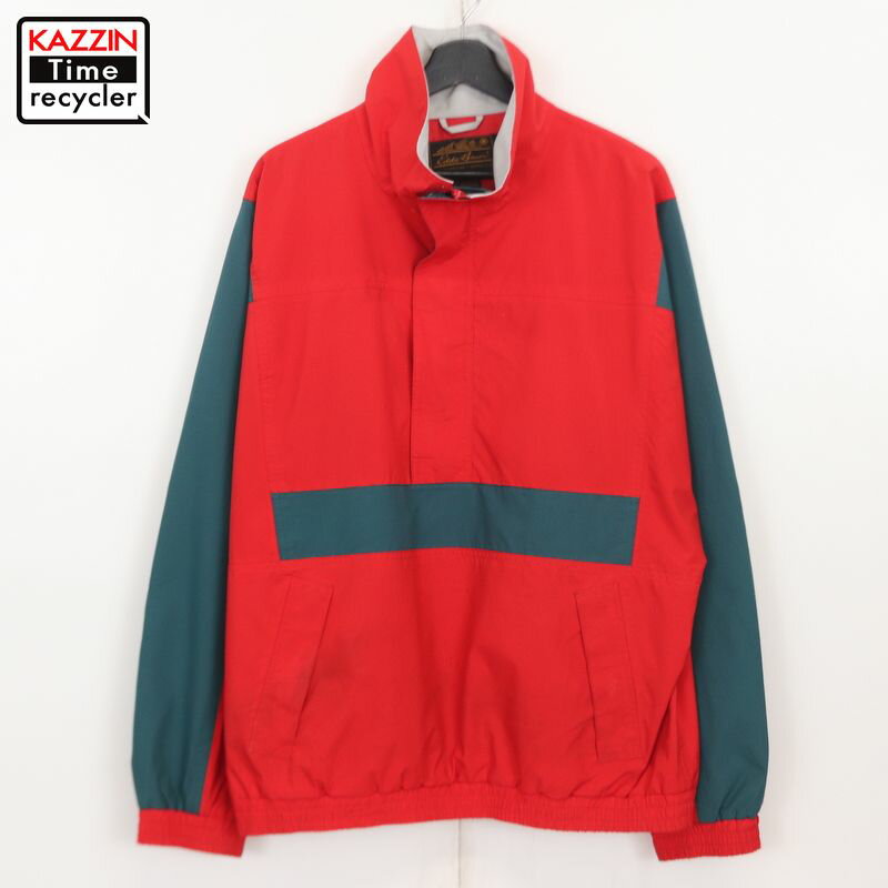 P10倍! 80s エディー・バウアー Eddie Bauer ゴアテックス アノラックパーカー 古着 ★ メンズ 表記Lサイズ レッド