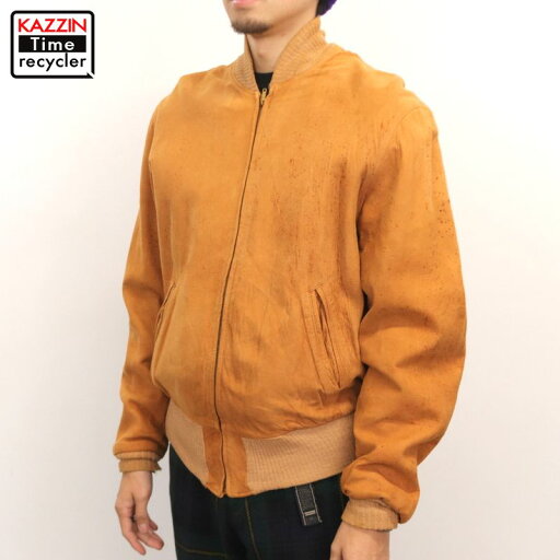 50s ヴィンテージ KURLAND ヌバック ジャケット 古着 ★ メンズ Lサイズ相当 ベージュ 50s ヴィンテージ KURLAND ヌバック ジャケット 古着 ★ メンズ Lサイズ相当 ベージュ