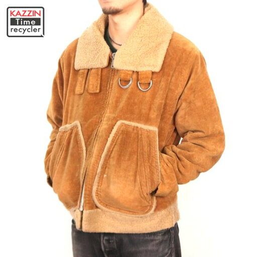 70s ヴィンテージ ZAYRE B-3タイプ ジャケット 古着 ★ メンズ 表記Lサイズ ブラウン 70s ヴィンテージ ZAYRE B-3タイプ ジャケット 古着 ★ メンズ 表記Lサイズ ブラウン