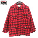 70s ヴィンテージ ウールリッチ WOOLRICH チェック柄 マッキーノ ハンティングジャケット 古着 ★ メンズ L~XLサイズ相当 ビッグサイズ オーバーサイズ レッド ブラック