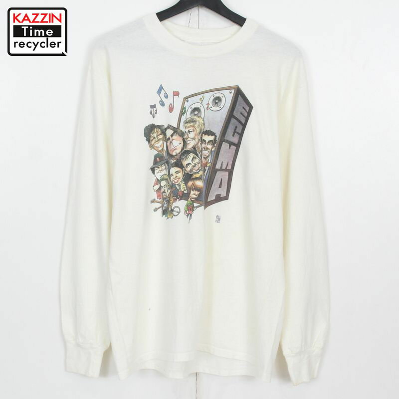 P10倍! 00s GILDAN The Herald ヘラルド 長袖Tシャツ 古着 ★ メンズ 表記Mサイズ ホワイト