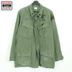 60s ヴィンテージ U.S.ARMY 5th ファティーグ リップストップ ジャケット 古着 ★ メンズ 表記M-Rサイズ カーキ