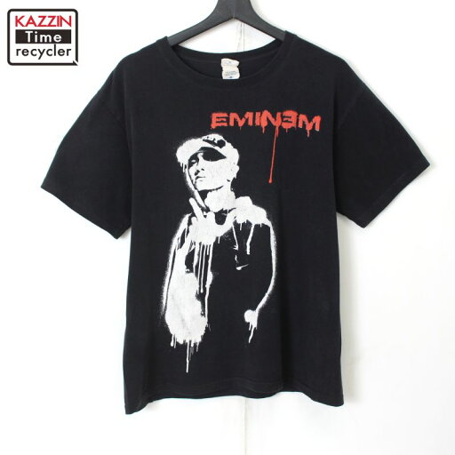 P5倍! 00s エミネム HIPHOP 半袖Tシャツ 古着 ★ メンズ 表記Mサイズ ブラック P5倍! 00s エミネム HIPHOP 半袖Tシャツ 古着 ★ メンズ 表記Mサイズ ブラック