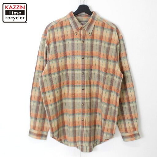 90s ヴィンテージ テリトリーアヘッド THE TERRITORY AHEAD 総柄 ボタンダウン 長袖シャツ 古着 ★ メンズ 表記Lサイズ マルチカラー 90s ヴィンテージ テリトリーアヘッド THE TERRITORY AHEAD 総柄 ボタンダウン 長袖シャツ 古着 ★ メンズ 表記Lサイズ マルチカラー