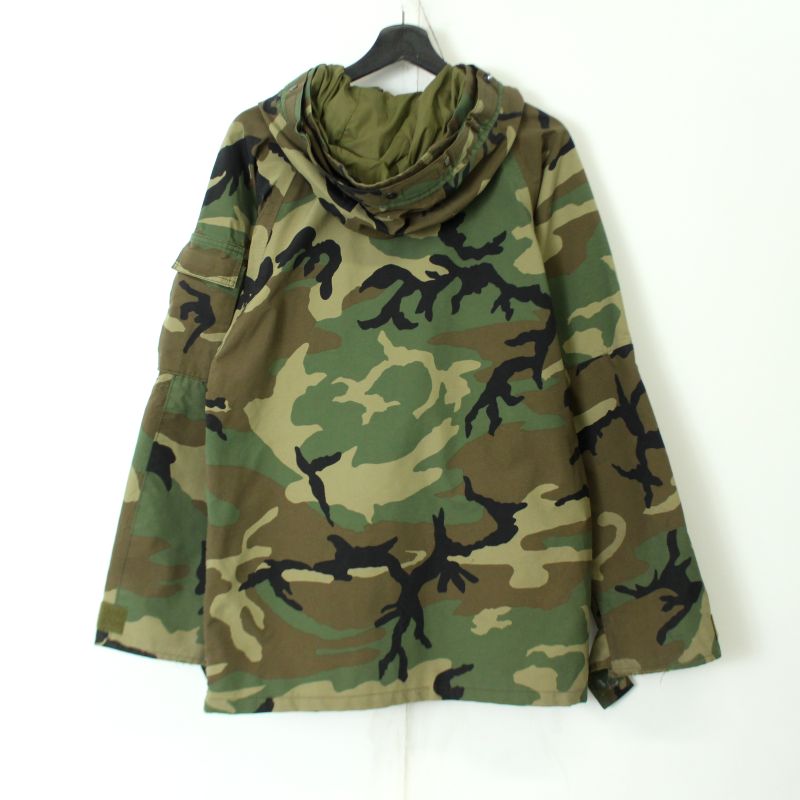 90s USA製 ヴィンテージ U.S.ARMY ウッドランドカモ ECWCS GEN3 LEVEL5 ゴアテックス ミリタリージャケット 古着 ★ メンズ 表記Sサイズ グリーン