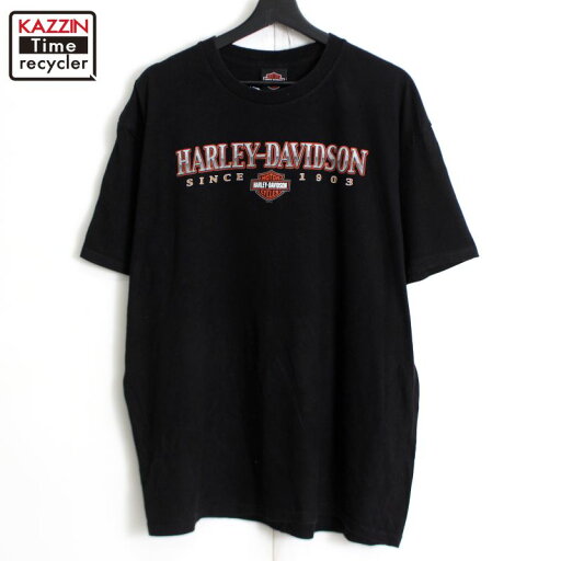 00s ハーレーダビッドソン HARLEY DAVIDSON スカル 半袖Tシャツ 古着 ★ メンズ 表記XLサイズ ブラック 00s ハーレーダビッドソン HARLEY DAVIDSON スカル 半袖Tシャツ 古着 ★ メンズ 表記XLサイズ ブラック