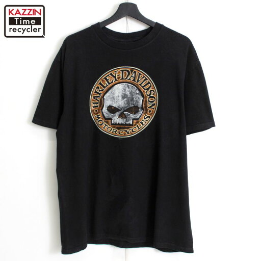 00s ハーレーダビッドソン HARLEY DAVIDSON スカル イーグル 半袖Tシャツ 古着 ★ メンズ 表記XLサイズ ブラック 00s ハーレーダビッドソン HARLEY DAVIDSON スカル イーグル 半袖Tシャツ 古着 ★ メンズ 表記XLサイズ ブラック