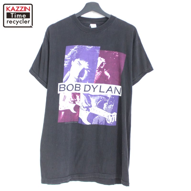 80s ヴィンテージ ボブディラン Bob Dylan バンドTシャツ 古着 ★ メンズ 表記XLサイズ ブラック