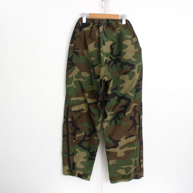 00s U.S.ARMY ウッドランドカモ ゴアテックス オーバーパンツ ミリタリーパンツ 古着 ★ メンズ ~XSサイズ相当 カーキ