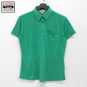 P5倍! 70s ヴィンテージ シアーズ Sears 胸ポケット 半袖ポロシャツ 古着 ★ レディース Sサイズ相当 グリーン
