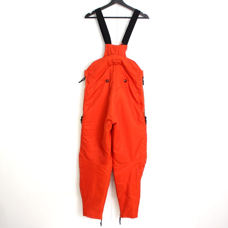 90s ヴィンテージ カナダ軍 パラレスキュー オーバーオール 古着 ★ メンズ Mサイズ相当 オレンジ