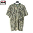 00s ロスコ ROTHCO タイガーカモ 半袖Tシャツ 古着 ★ メンズ 表記Lサイズ カーキ(4)