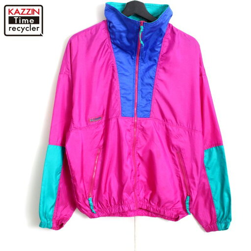 80s ヴィンテージ コロンビア Columbia ナイロンジャケット 古着 ★ レディース 表記Lサイズ マルチカラー 80s ヴィンテージ コロンビア Columbia ナイロンジャケット 古着 ★ レディース 表記Lサイズ マルチカラー