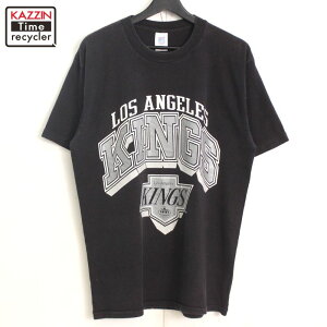90s NBA ヴィンテージ LOGO 7 サクラメント・キングス 半袖Tシャツ 古着 ★ メンズ 表記Lサイズ ブラック