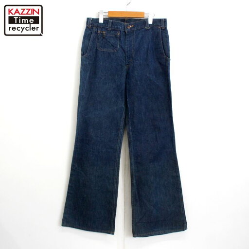 70s ヴィンテージ リーバイス Levi's 珍品 694 ブッシュタイプインディゴデニムパンツ フレア ベルボトム 古着 ★ メンズ M~Lサイズ相当 ネイビー 70s ヴィンテージ リーバイス Levi's 珍品 694 ブッシュタイプインディゴデニムパンツ フレア ベルボトム 古着 ★ メンズ M~Lサイズ相当 ネイビー